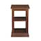 International Concepts Rectangle Hampton Accent Table with Shelves, 16 W, 16 L, 26 in H, Wood, Espresso OT581-70A - alternate 5